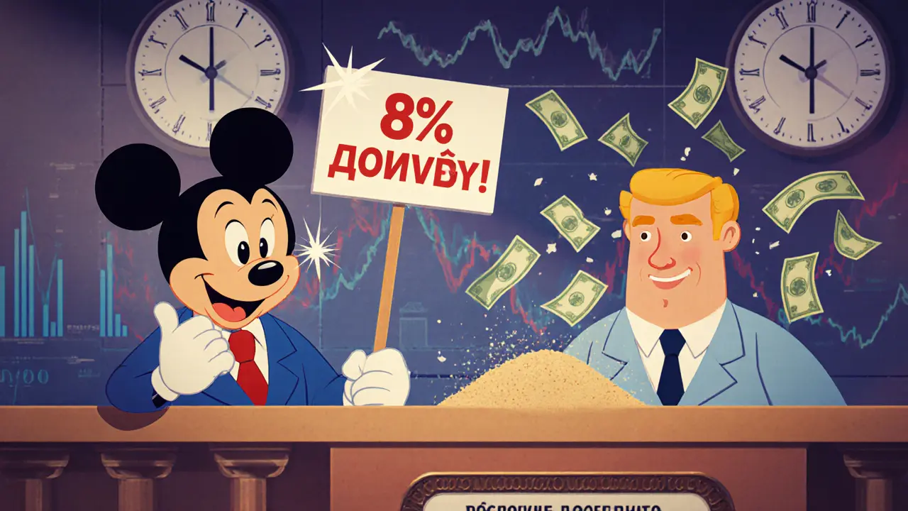 Два банкира: один с радостной рекламой, другой — с разрушением вкладов.