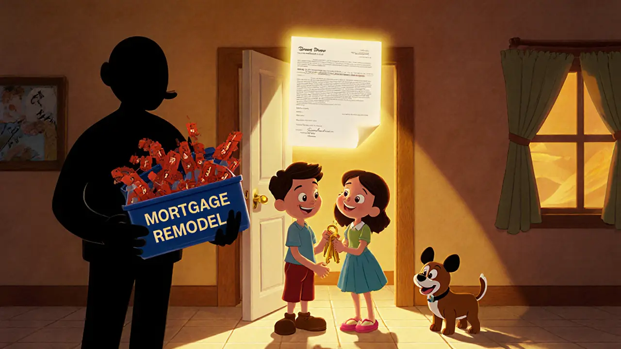 Семья получает ключи от готовой квартиры, в то время как ремонт в тени кажется сложным и дорогим.