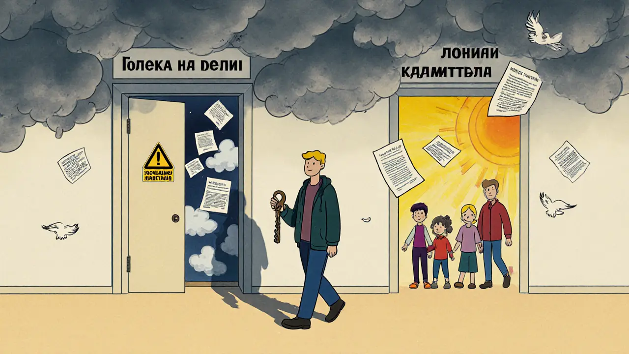 Человек стоит между двумя путями: сложной ипотекой на долю и простой покупкой всей квартиры