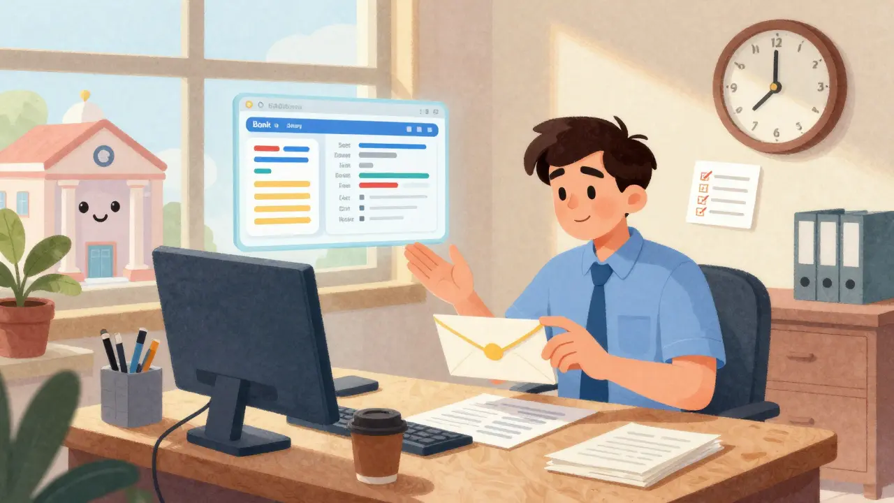 Брокер помогает клиенту с неофициальным доходом разобраться с документами за столом.