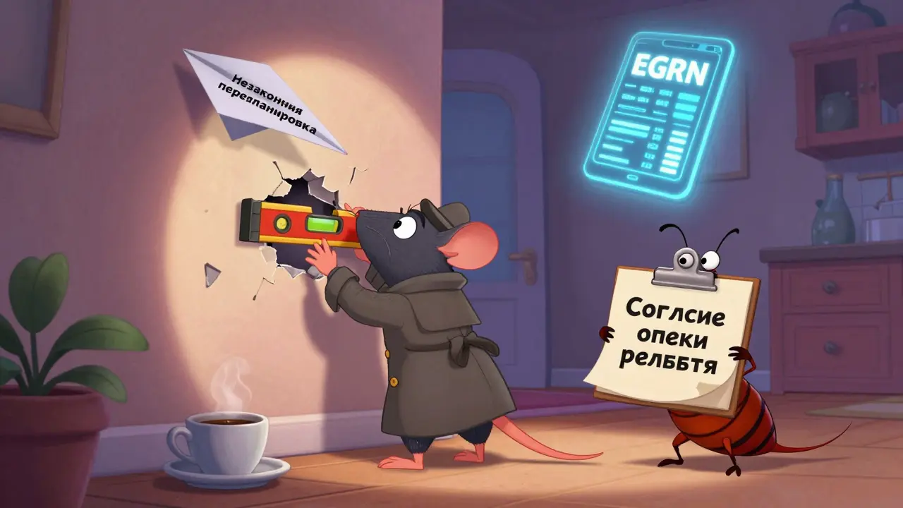 Крыса-детектив обнаруживает незаконную перепланировку в квартире.