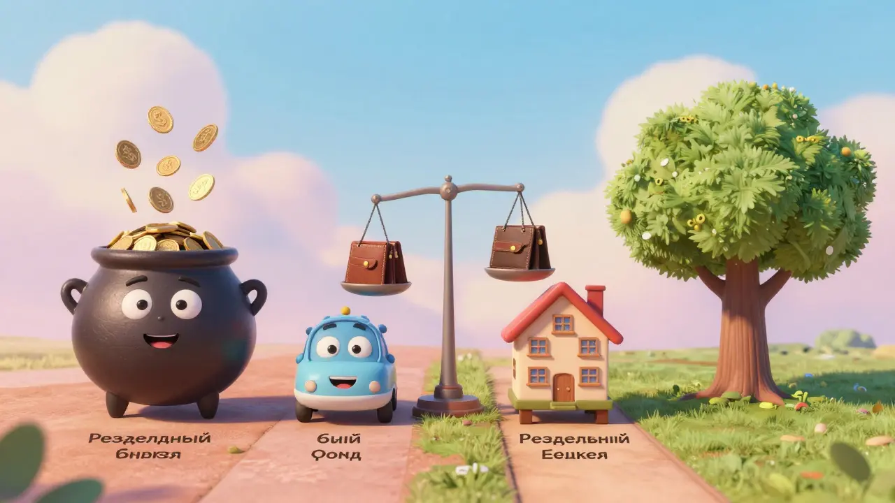 Четыре веселые волшебные модели семейного бюджета в виде транспортных средств.