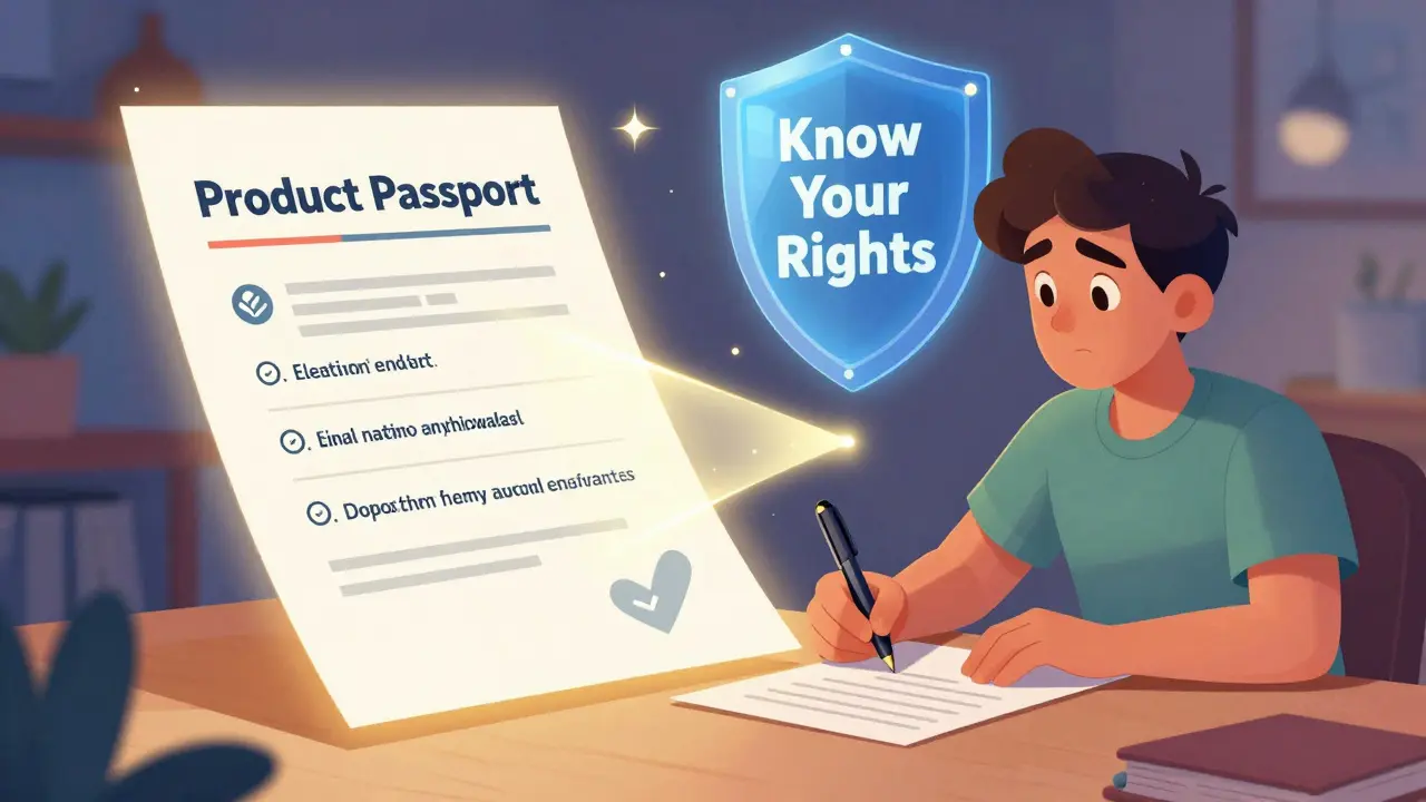 Светящийся паспорт продукта раскрывает скрытые условия вклада, человек готов подписать.