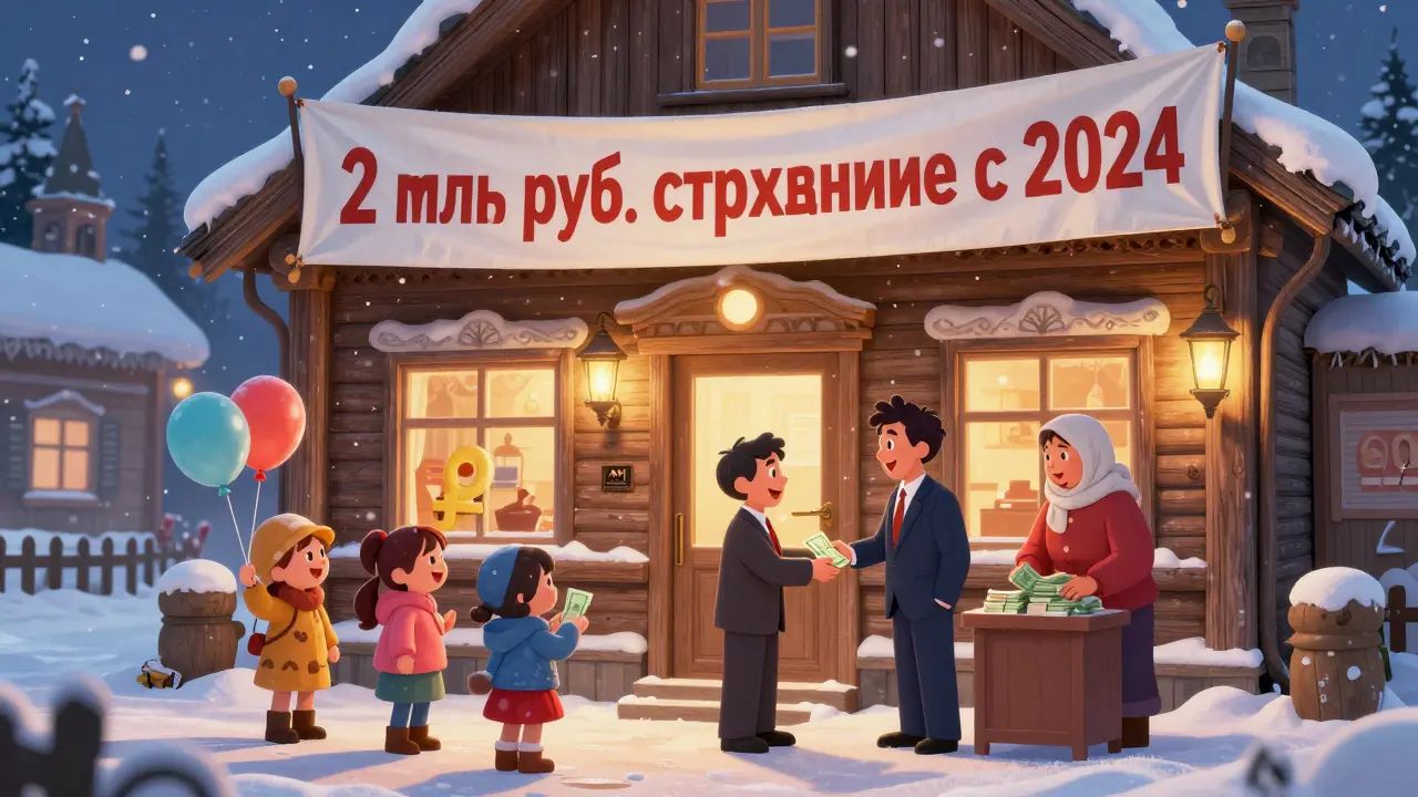 Жители маленького города получают повышенную страховую выплату в 2 миллиона рублей.