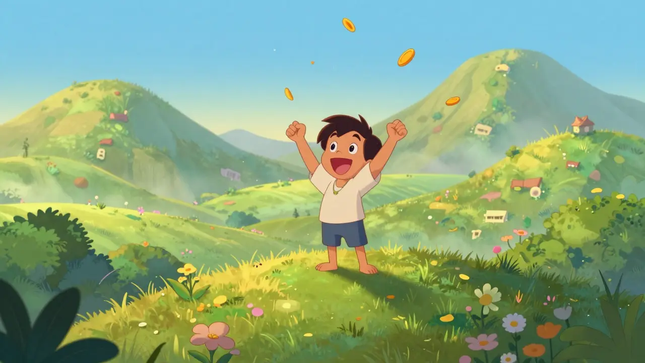 Победа над долгами с празднованием на холме свободы