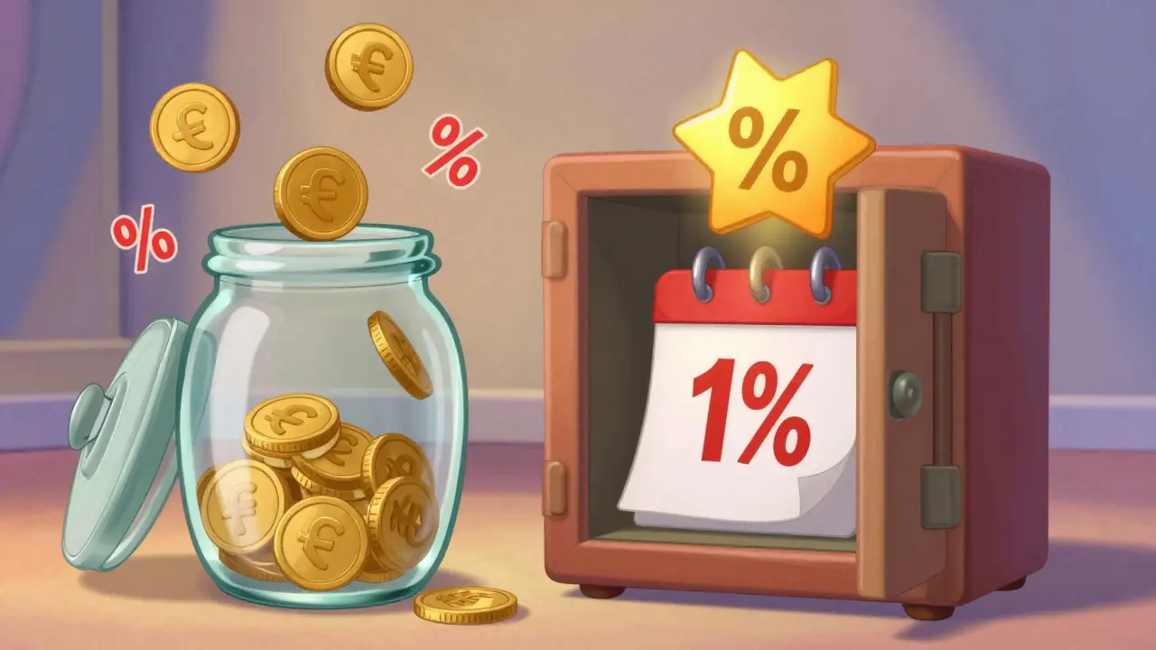 Сравнение накопительного счета и срочного вклада с процентами