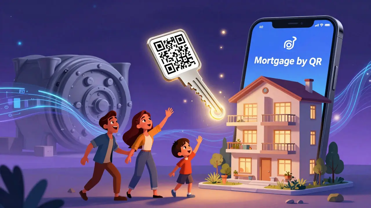 Семья получает цифровой ключ от квартиры через QR-код в диснеевском стиле